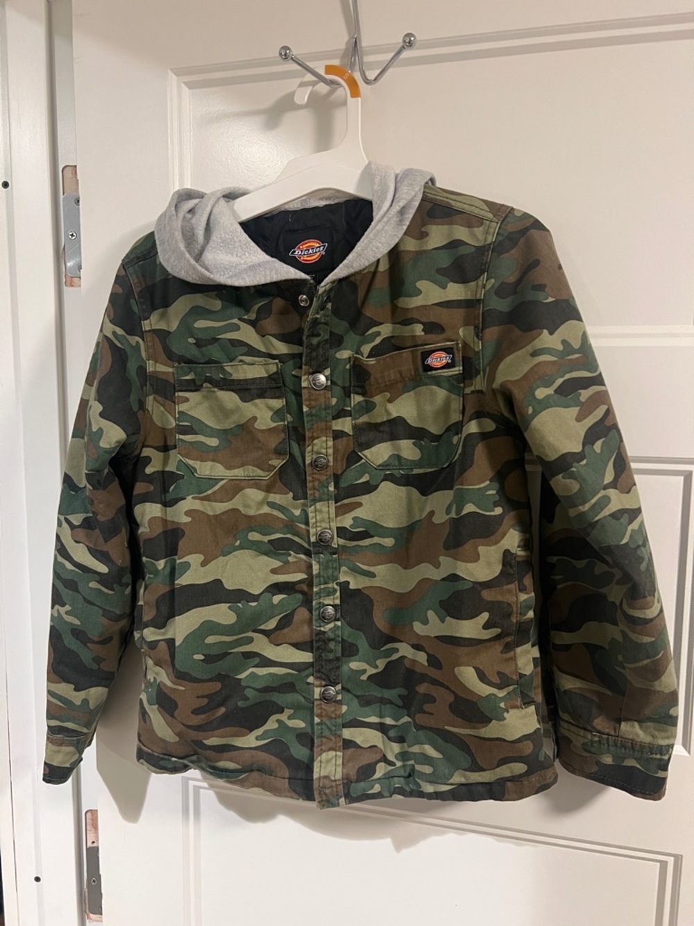 Dickies Camo Jean Jacket with Gray Hood 7/8